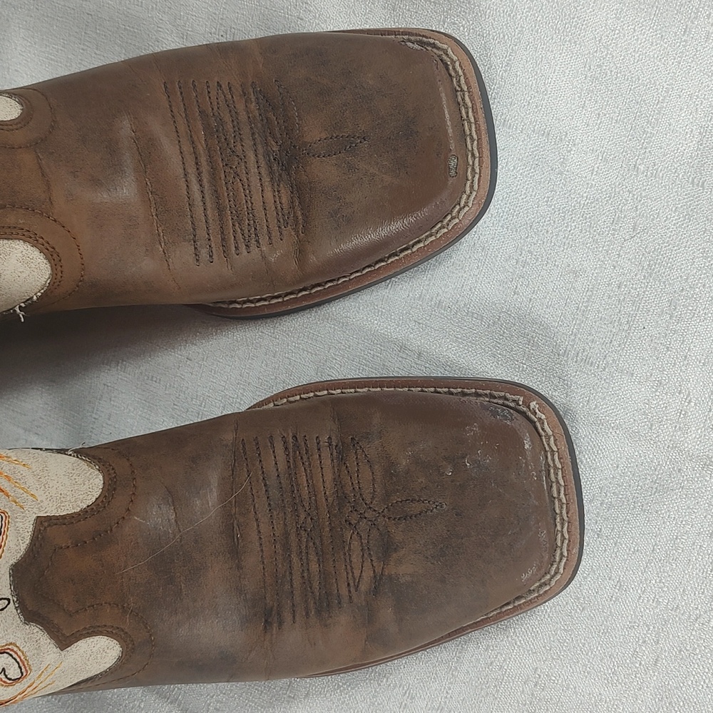 Ariat Youth Storm Western Square Toe Cowboy Riding Boots Youth Size 6 - Picture 3 of 8